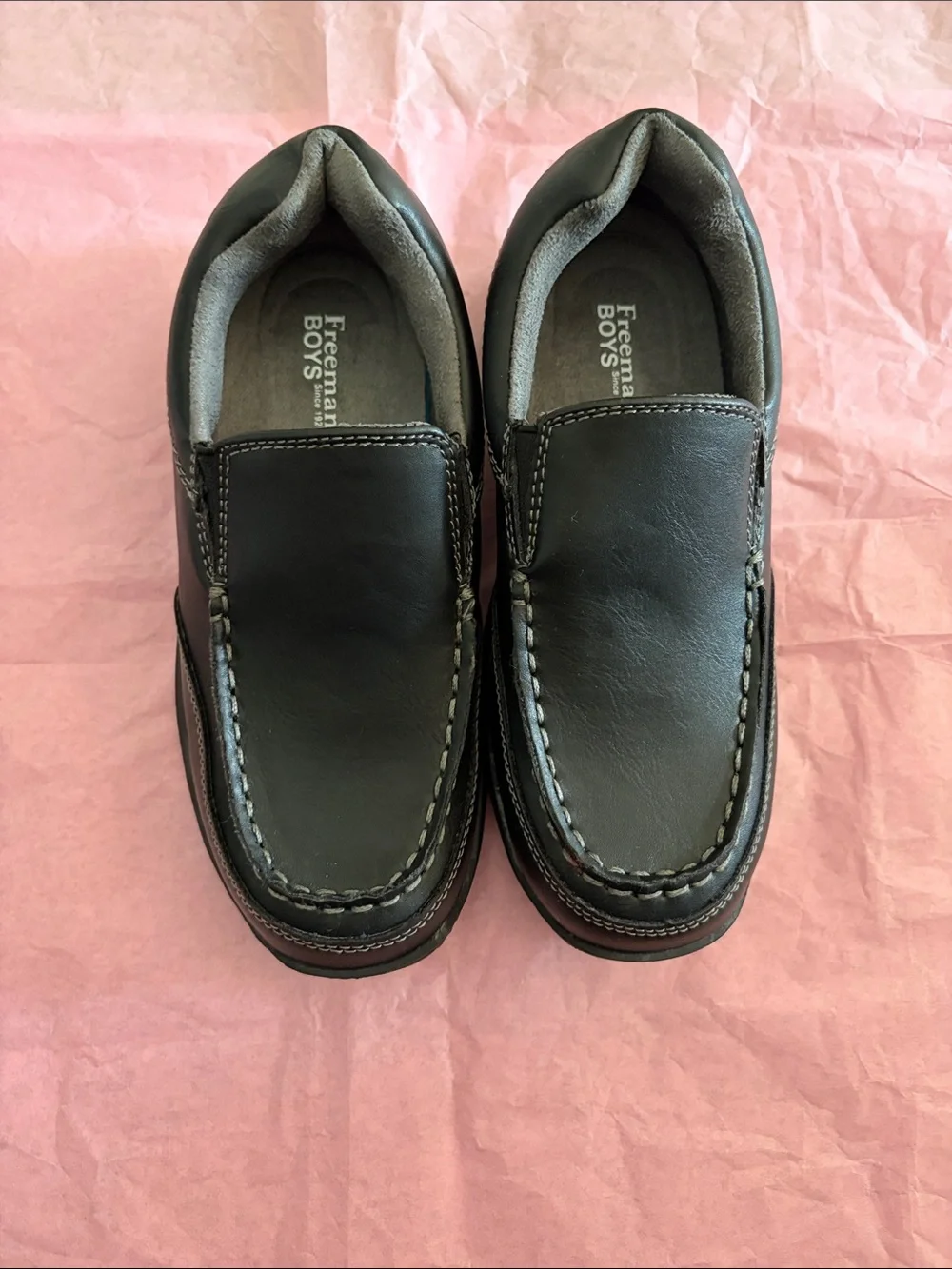 Black Slip-On Moccasins
